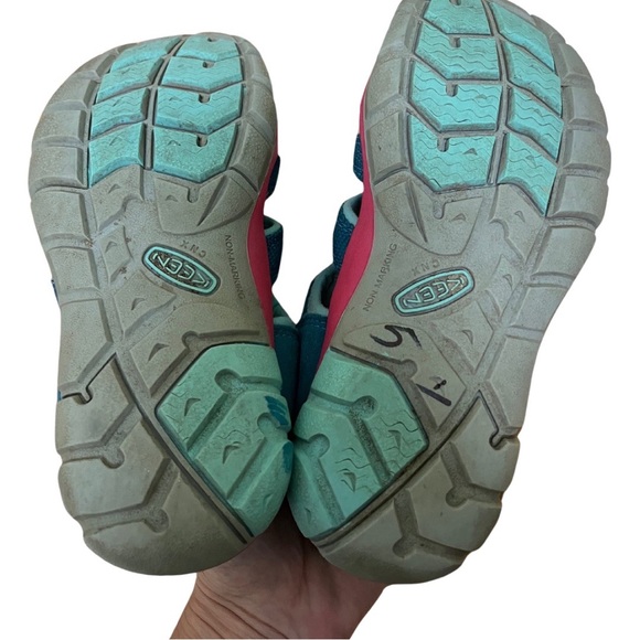 Little Kids Seacamp Size 12 Teal with Pink - Picture 5 of 5
